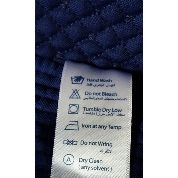 Men's Royal Blue Quilted Kufi Cap Prayer Hat Takiyah Topi Al-Hijaz Size 23 - Picture 5 of 7